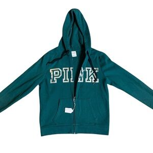 Green Hoodie by PINK Victoria's Secret Medium